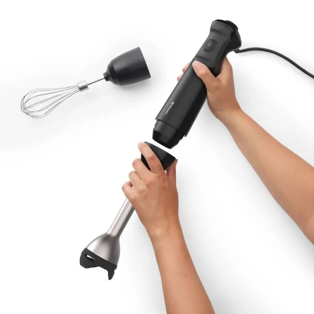 Immersion Hand Blender Kit in Black with Whisk & Jar